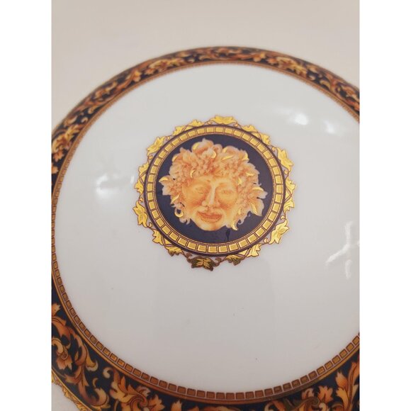 Vintage Limoges 24kt Gold Gilt Bacchus Trinket Box Dish, Fine French Porcelain - Picture 10 of 10